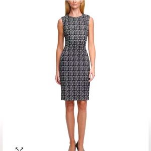 Calvin Klein Patterned Sheath Dress